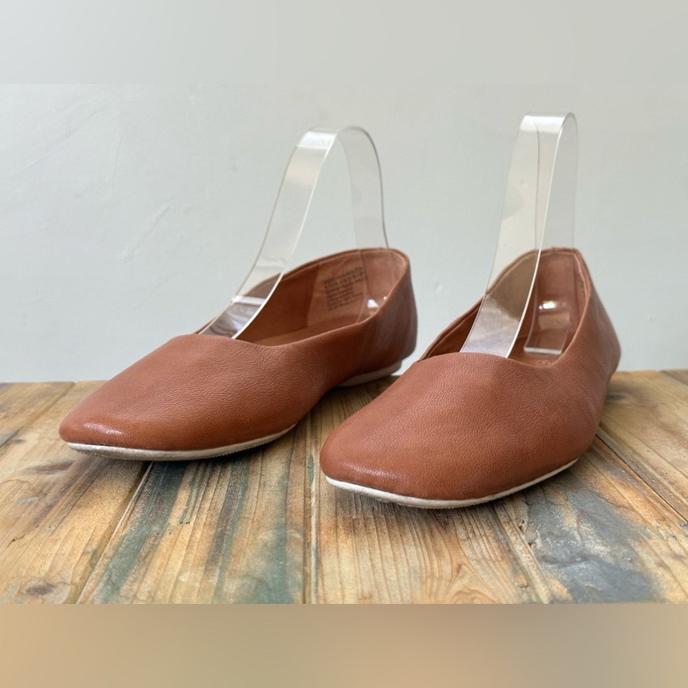 Gentle Souls by Kenneth Cole Eugene Travel Ballet Brown Flats Women's Size 8.5